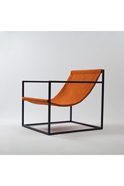 Fineroom Living " Bernie Chair " Metal Koltuk (turuncu)"