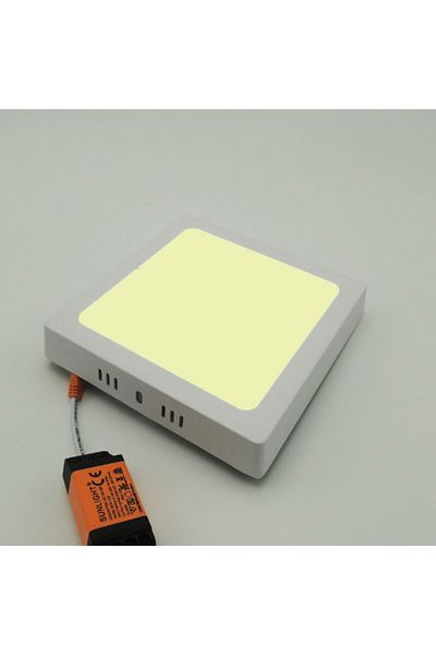 Sunlight لوحة ليد مربعة مثبتة على السطح بقدرة 12 وات مع محول ضوء النهار