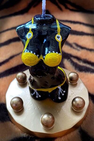 FANTASTİK SANAT ATÖLYESİ Venüs Kadın Vücut Bikinili Mum - Bikinili Kokulu Dek...