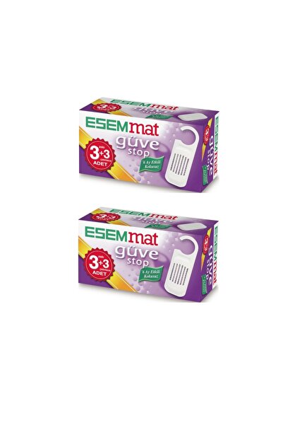 Esemmat Güve Stop 3 Askı ve 3 Çekmece X2 Adet