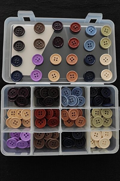 platin hediyelik 120 Adet Karışık Renkli Düğme Seti Yelek Ceket Düğmesi
