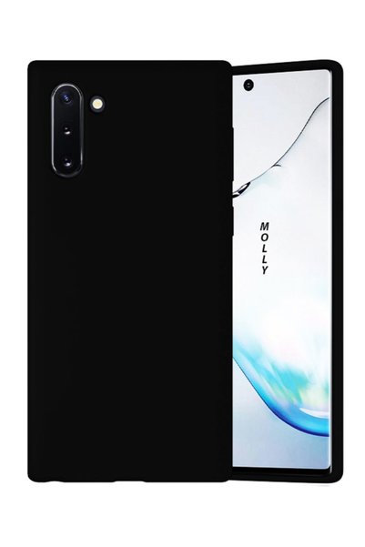 Molly Galaxy Note 10 Compatible Black Liquid Pastel Case
