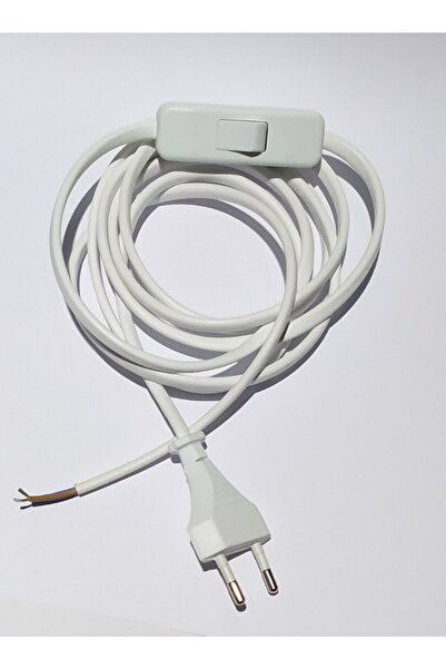 Renklipriz Arapuarlı Fişli Kablo Lambader Abajur Kablosu