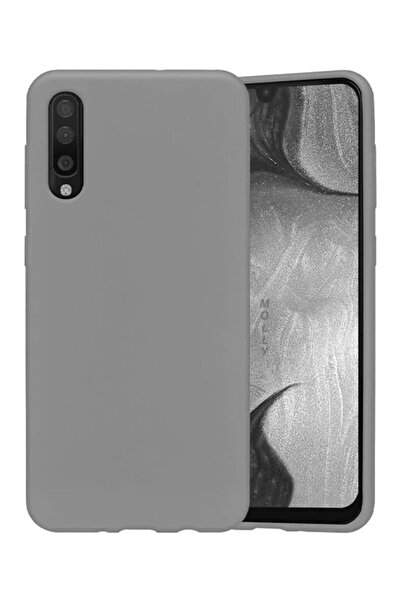 Molly Galaxy A70 Uyumlu Uzay Grisi Liquid Içi Kadife Pastel Kılıf