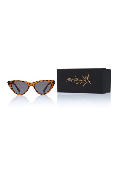 By Harmony Women's Brown Leopard Patterned Sunglasses BH 18181