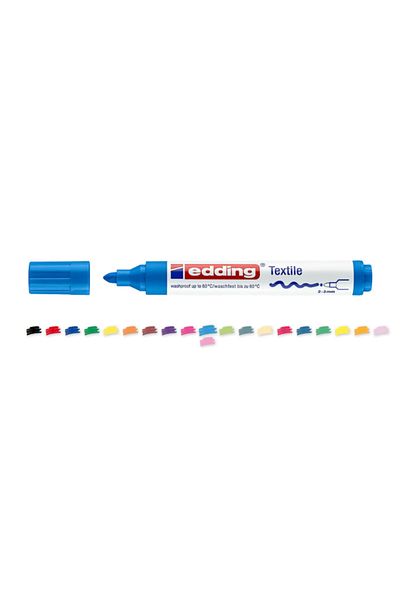 Edding Textile Marker Fabric Painting Pen 2-3 Mm Light Blue