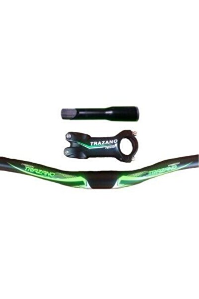motobisikletim Trazona Bisiklet Gidon Seti [yeşil] Alümiyum 68 Cm Direksiyon
