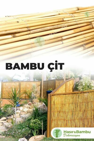 tunalar 1 Metre X 4,50 Metre Hasır Çit Rulo Çit Bahçe Çit Balkon Çit Saz Kamış