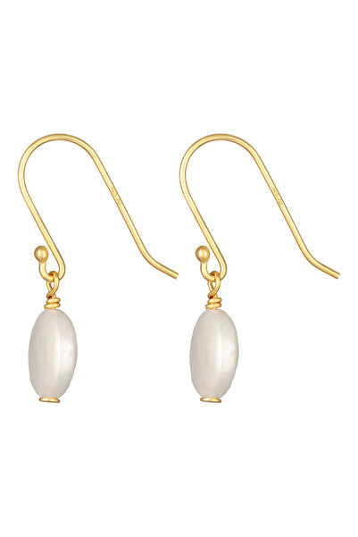 ELLI Ohrringe Perle Barock Ohrhänger 925 Silber vergoldet