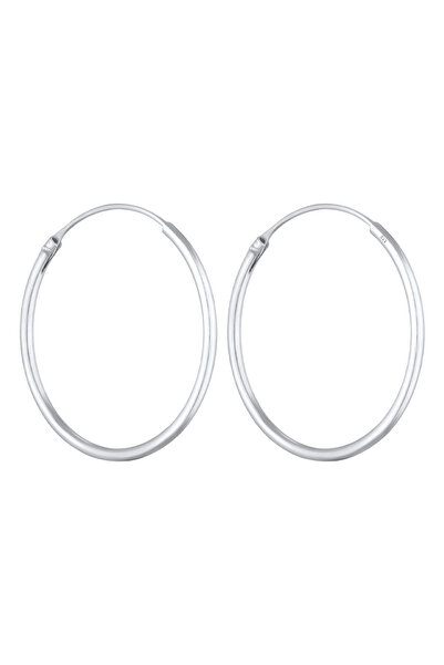 ELLI Ohrringe Creolen Rund Basic Klassisch 925 Gümüş