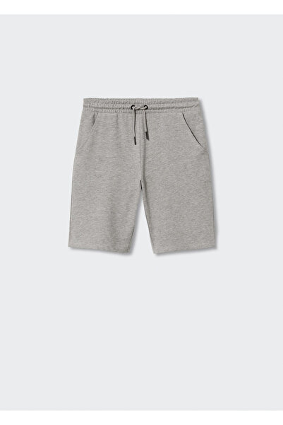 MANGO Kids Ανοιχτό γκρι σορτς για αγόρια & βερμούδες