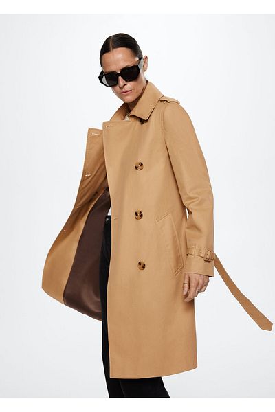 MANGO Woman Women's Beige Raincoat27963259