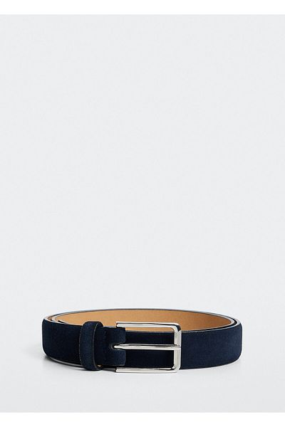 MANGO Man Marineblauer Gürtel für Herren