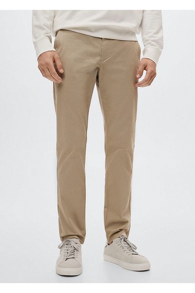 MANGO Man Men's Beige Pants