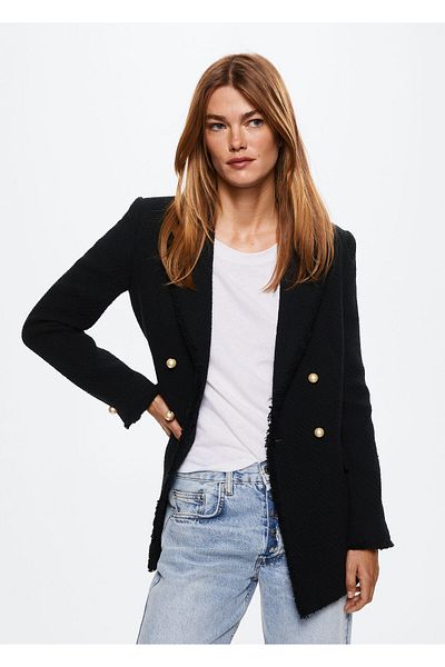MANGO Woman Women's Black Jacket37994391