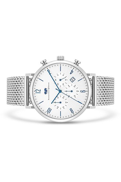 Rhodenwald & Söhne Chronograph Herren Chronograph silber Edelstahl silber