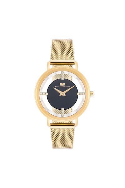 Rhodenwald & Söhne Quarzuhr Damen Quarzuhr gelbgold Edelstahl gelbgold