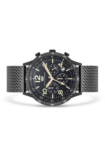 Rhodenwald & Söhne Kronograf Herren Kronograf schwarz Edelstahl schwarz