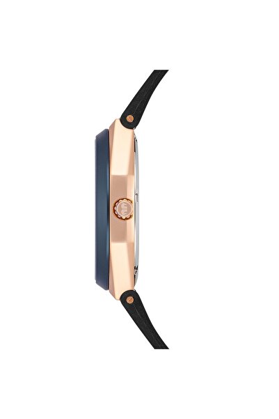 Rhodenwald & Söhne Quarzuhr Herren Quarzuhr roségold Echtleder/Silikon schwarz