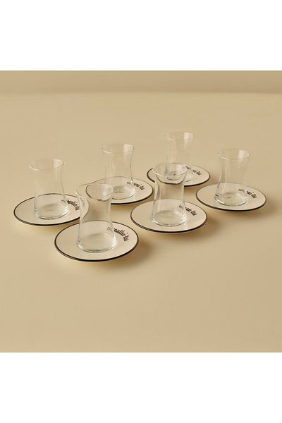 Bella Maison Tea Talk 6-Tea Cup Set Black (170 Cc)