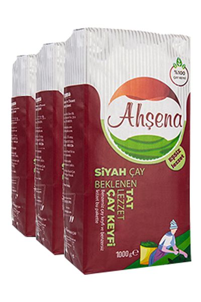 Ahşena 1000 gr.3 Pack Black Bulk Tea