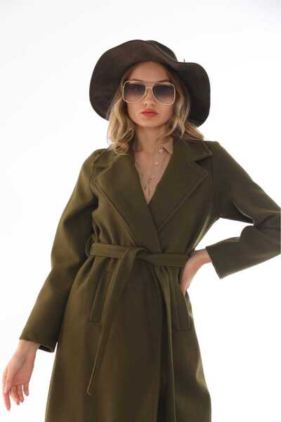 NAVY Μακρύ παλτό βελονιάς