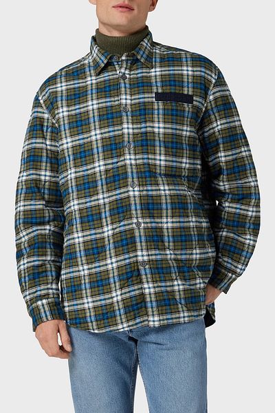 Tommy Hilfiger Plaid Cotton Loose Fit Shirt Jacket Men'S JACKET MW0MW32859 0N1