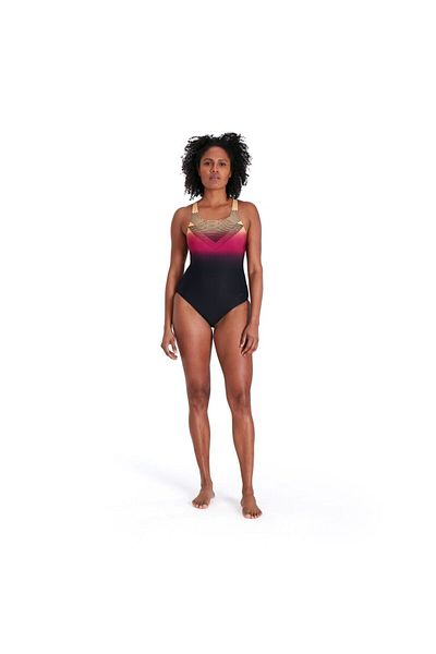 SPEEDO ДАМСКИ БАНСКИ КОСТЮМ PLMT MEDALIST AF ЧЕРЕН/ЧЕРВЕН 8-12199H046 YZM
