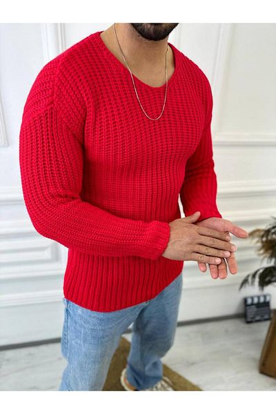 elkumoda Sweater Oversize Knitwear Loose Cut Loose Sweater