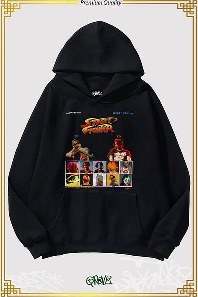 Grove Fashion Hanorac supradimensionat Playboi Carti Street Fighter Three Thread