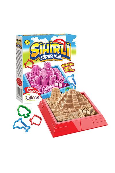 Giftölye Kinetic Sand 500gr (3 moulds as a gift)