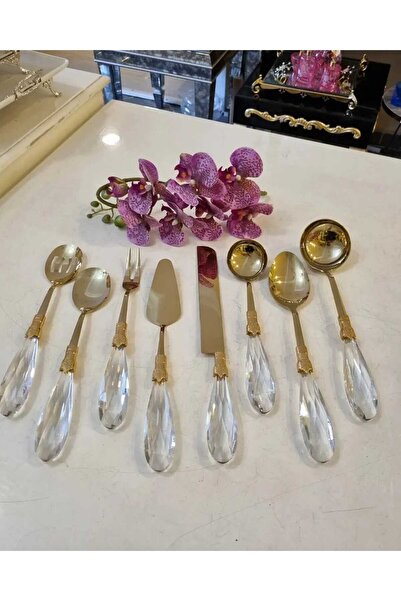 BULUTHOMEAKSESUAR 8 PARÇA DİAMOND SERVİS SETİ TİTANYUM KAPLAMA