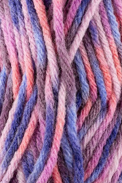SENSY Roving Hand Knitting Twine Multi Πολύχρωμο Twine Weft Beanie Twine Πουλόβερ Poncho Twine Cardigan Μάλλινο Twine Purple Sky