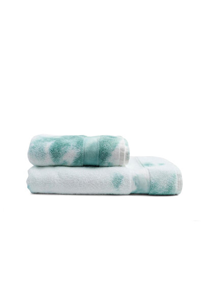 ÖZHANE TEKSTİL 100% Cotton Boho Batik Diamond Bordered Towel Set (50x90 cm - ...