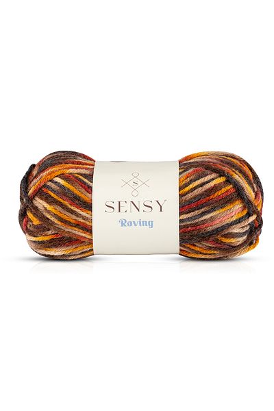 SENSY Roving Hand Knitting Twine Multi Πολύχρωμο Twine Weft Beanie Twine Πουλόβερ Poncho Twine Cardigan Twine Φθινόπωρο