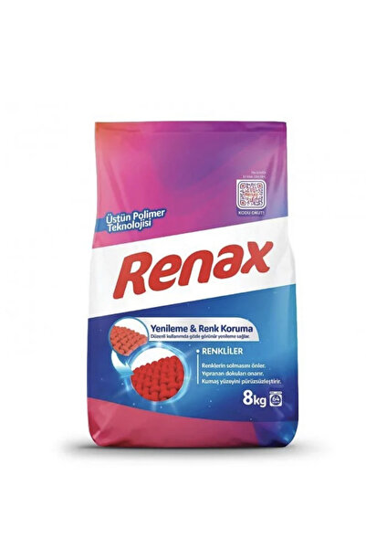 RENAX çamaşır deterjanı 8 kg beyaz ve renkliler için yerli üretim
