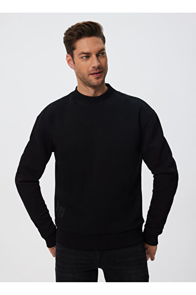 Lee Cooper O Neck White Men's Sweatshirt 241 LCM241023 KONEL WHITE