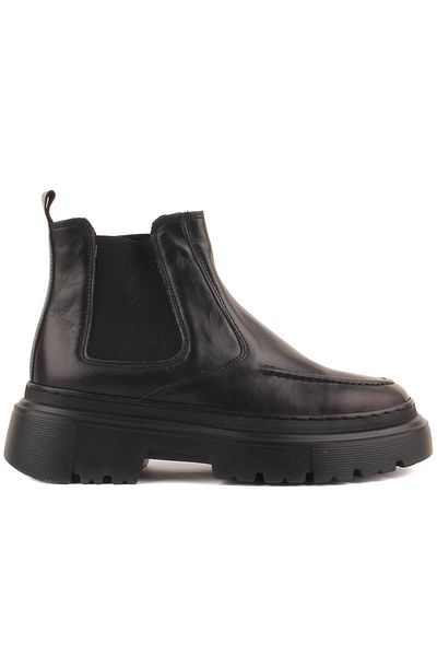 SailLakers - Black Leather Women's Chelsea Boots