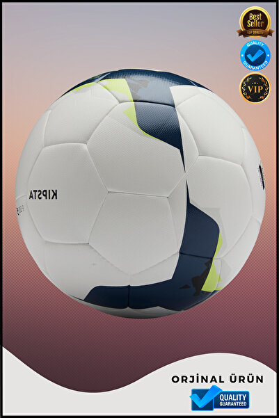 OverPazar Futbol Topu F500 Model Beyaz Sarı Renk 5 Numara