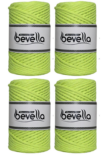 Bevella Macrame Cord Snur de macrame Taranan, cu o singură răsucire, 3 mm, bu...