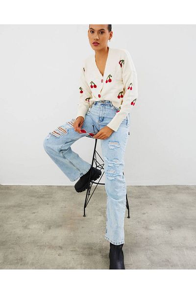 My love butik Cardigan cu cireșe