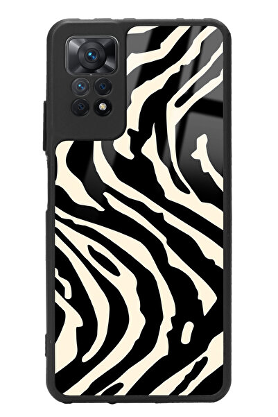 Spoyi Xiaomi Redmi Note 11 Pro Zebra Tasarımlı Glossy Telefon Kılıfı