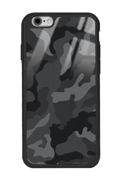 Spoyi Black Camouflage Design Glossy Phone Case for iPhone 6S