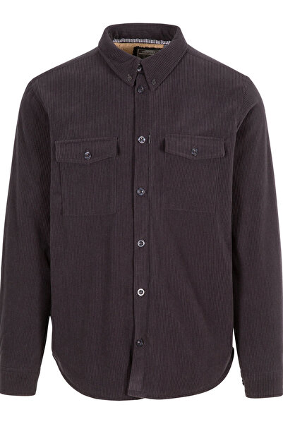 Trespass Gri Dik Yaka Gömlek MATOSBTR0032