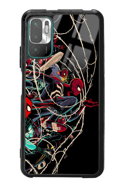 Spoyi Xiaomi Redmi Note 10 5g Spider Earth Tasarımlı Glossy Telefon Kılıfı