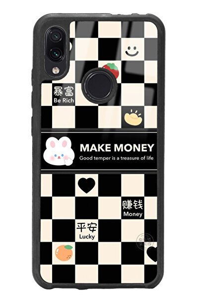 Spoyi Xiaomi Redmi Note 7 Make Money Tasarımlı Glossy Telefon Kılıfı