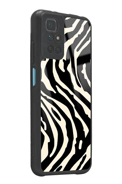 Spoyi حافظة هاتف لامعة بتصميم الحمار الوحشي لهاتف Xiaomi Redmi 10