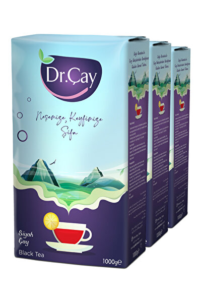 Genel Markalar Siyah Dökme Çay 1000 gr 3'lü Çay