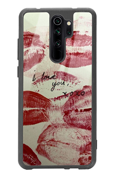 Spoyi Xiaomi Redmi Note 8 Pro I Love You Tasarımlı Glossy Telefon Kılıfı