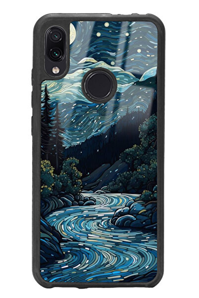 Spoyi Xiaomi Redmi Note 7 Night Tasarımlı Glossy Telefon Kılıfı